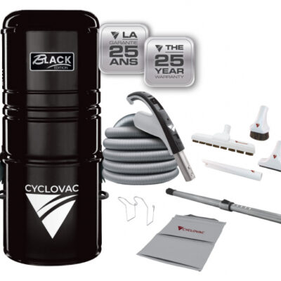 Central Vacuum 125 Black Edition kit 24V Super Luxe