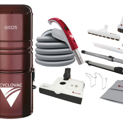 Cyclovac GS125 with 35' Hose Ultimate Sebo Carpet Brush (Combo)