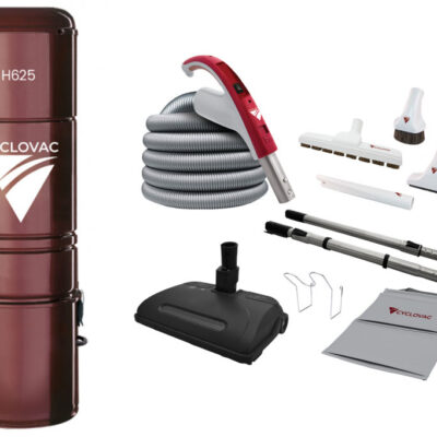 Cyclovac H625 with 35′ Hose Electric Airstream Carpet Brush (Combo)