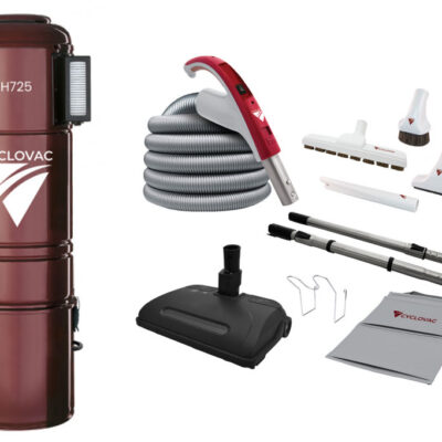 Cyclovac H725 with 35' Hose Electric Airstream Carpet Brush (Combo)