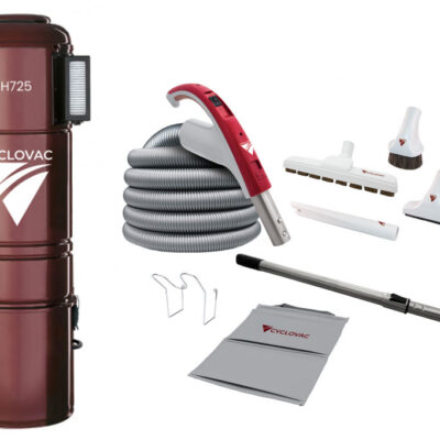 Cyclovac Central Vacuum H725 with 35′ LV Hardfloor Kit (Combo)